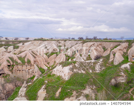 Ancient Cave Dwellings in Cappadocia Turkey Ancient Cave Dwellings in Cappadocia Turkey 140704594