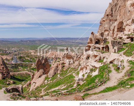 Uchisar Castle in Cappadocia Turkey Uchisar Castle in Cappadocia Turkey 140704606