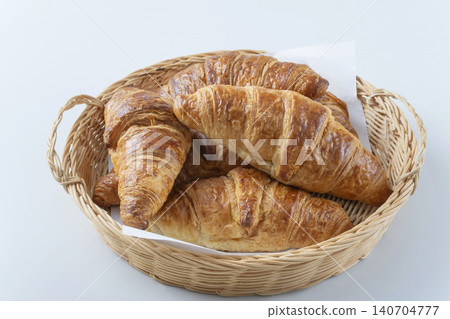French bread and croissant French bread and croissant 140704777