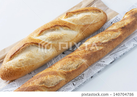 French bread and croissant French bread and croissant 140704786
