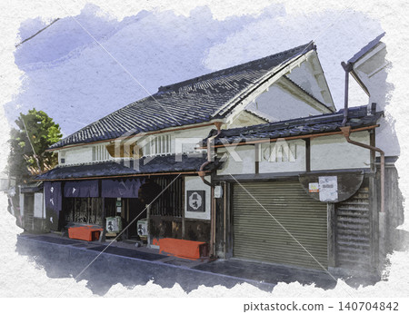 兵庫縣丹波筱山市丹波筱山、豐名酒窖、Horooyoi Jōka Kura 水彩風街景 兵庫縣丹波筱山市丹波筱山、豐名酒窖、Horooyoi Jōka Kura 水彩風街景 140704842
