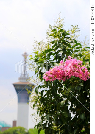 The Tower of Life and the Crape Myrtle The Tower of Life and the Crape Myrtle 140705413