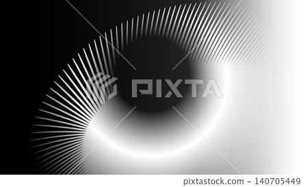 Black and white radial iris abstract vector background 16:9 | Transparent background Black and white radial iris abstract vector background 16:9 | Transparent background 140705449