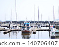 Yachts anchored at the yacht harbor 140706407