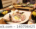Seafood at a Japanese inn 140706425