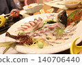 Seafood at a ryokan (Japanese inn) 140706440