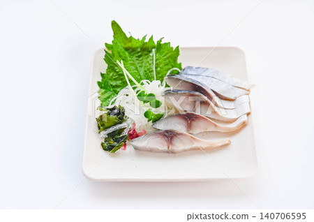 醃製鯖魚的擺盤 醃製鯖魚的擺盤 140706595