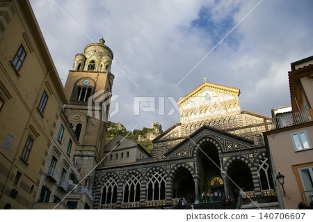Amalfi, church shining in the sunlight Amalfi, church shining in the sunlight 140706607