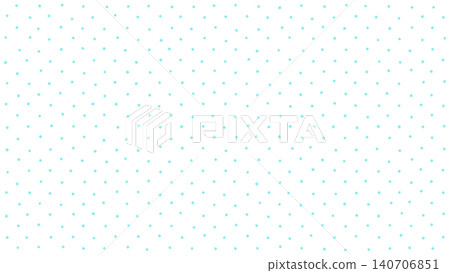 Hand-drawn, vibrant light blue polka dot texture - Cute dot pattern horizontal background material - 16:9 140706851