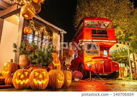 Halloween illuminations [Shuzenji, Nijinosato, Shizuoka Prefecture, Japan] 140706884