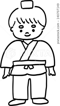 A cute hand-drawn illustration of Hikoboshi A cute hand-drawn illustration of Hikoboshi 140707149