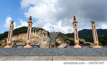 Panoramic View Of Linh Phong Pagoda (Also Known As Ong Nui Pagoda) In Binh Dinh Province, Vietnam. Panoramic View Of Linh Phong Pagoda (Also Known As Ong Nui Pagoda) In Binh Dinh Province, Vietnam. 140707407