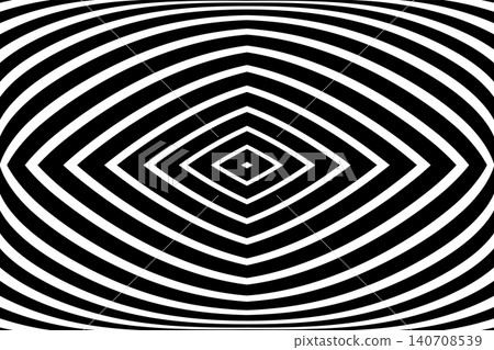 Geometric Conex Black and White Lines Pattern. 140708539