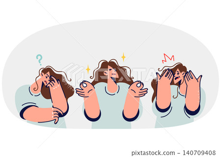 Consequences of meditation for woman doing yoga and getting rid of depression or headache Consequences of meditation for woman doing yoga and getting rid of depression or headache 140709408