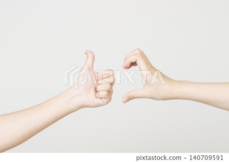 Hand sign, thumbs up, good sign, image material Hand sign, thumbs up, good sign, image material 140709591