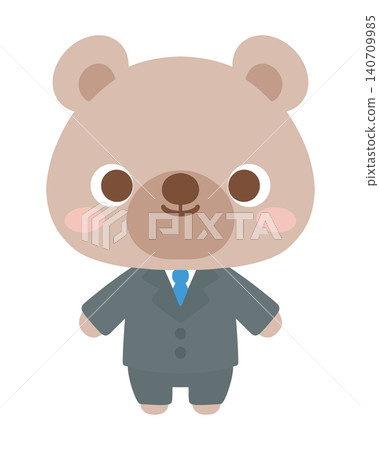 小學裡的熊老師(動物插畫) 小學裡的熊老師(動物插畫) 140709985