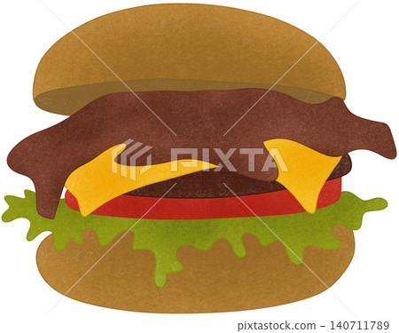 fast food hamburger fast food hamburger 140711789
