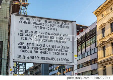 Checkpoint Charlie American Sector Sign Checkpoint Charlie American Sector Sign 140712045