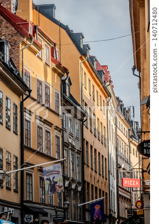 Gamla Stan Old Town Stockholm Sweden Narrow Streets Historic Buildings Church Tower and Classic Gamla Stan Old Town Stockholm Sweden Narrow Streets Historic Buildings Church Tower and Classic 140712480