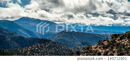 Central Arizona Landscape on Route to Sedona with Canyon Views Desert Mountains Central Arizona Landscape on Route to Sedona with Canyon Views Desert Mountains 140712801