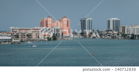Clearwater Florida Marina and Intracoastal Waterway with Boats Waterfront Condominiums Clearwater Florida Marina and Intracoastal Waterway with Boats Waterfront Condominiums 140712839
