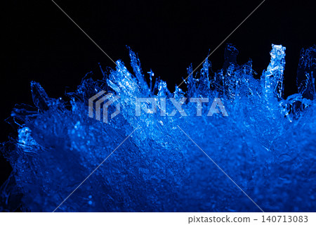Ice Texture Like Frozen Kingdom, Fantasy Winter Background. Crystal Ice Texture Like Frozen Kingdom, Fantasy Winter Background. Crystal 140713083