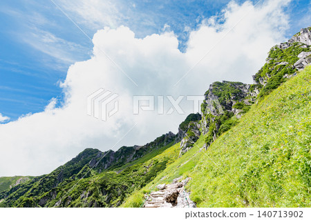 Central Alps, Senjojiki Cirque, Ridge of Mt. Hoken Central Alps, Senjojiki Cirque, Ridge of Mt. Hoken 140713902