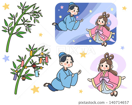 Tanabata illustration set 140714657
