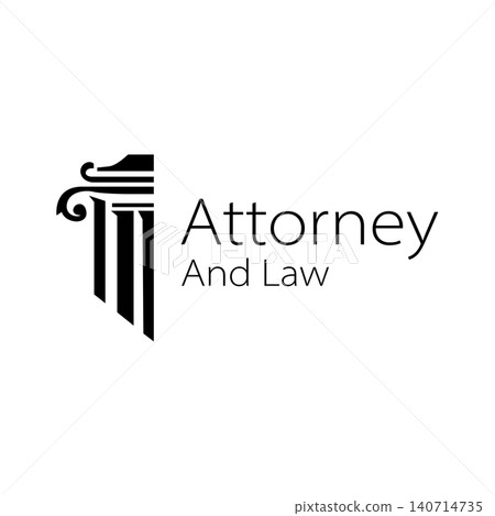 Elegant Justice Scale Logo Template 140714735