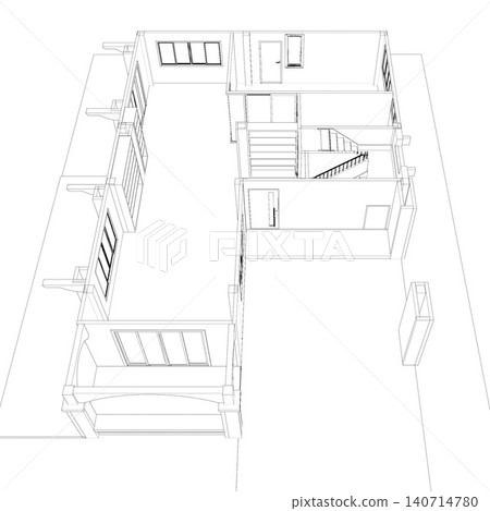 3D illustration of interior project 3D illustration of interior project 140714780