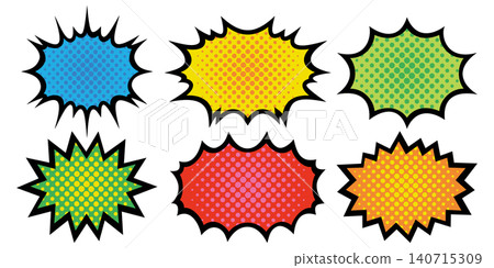 A set of jagged speech bubbles perfect for emphasis. A set of jagged speech bubbles perfect for emphasis. 140715309