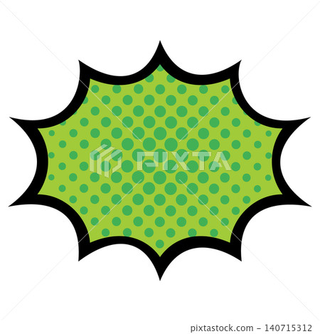 Pop and eye-catching explosion speech bubble illustration material Pop and eye-catching explosion speech bubble illustration material 140715312