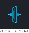 Rectangular Framed Polaris AI Logo or Icon 140715341