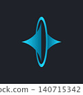 Elliptical Framed Polaris AI Logo or Icon 140715342