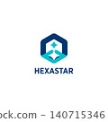 Hexagonal Polaris Icon or Logo 140715346