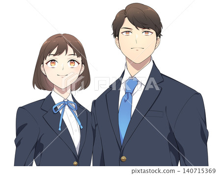 An illustration of a student (in winter uniform) looking straight ahead. An illustration of a student (in winter uniform) looking straight ahead. 140715369
