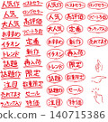手寫風格流行裝飾字母套裝 140715386