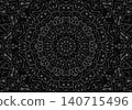 可愛的佩斯利花紋，黑色 140715496