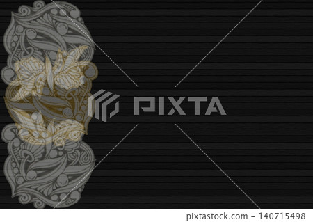 復古抽象圖案相框 - 黑色 復古抽象圖案相框 - 黑色 140715498