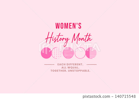 Women History Month Creative Typography Design Women History Month Creative Typography Design 140715548