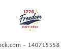 Freedom Is Not Free Patriotic Design 140715558