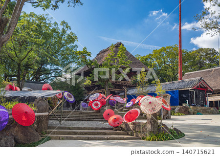 Scenery of the grounds of Aoi Aso Shrine in Kumamoto Scenery of the grounds of Aoi Aso Shrine in Kumamoto 140715621