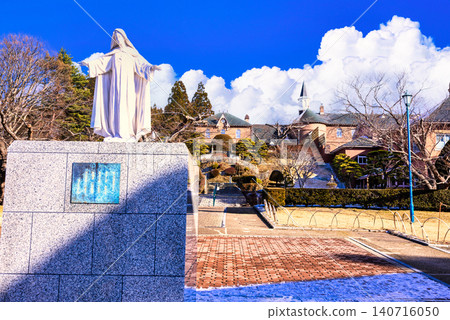The breathtaking view of the Trappistine Convent in Hakodate The breathtaking view of the Trappistine Convent in Hakodate 140716050