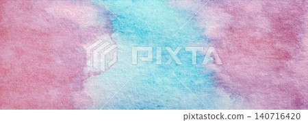 Reddish-purple and light blue watercolor texture background material Reddish-purple and light blue watercolor texture background material 140716420