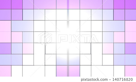 Purple Mosaic Abstract Background with Geometric Square Pattern 140716820