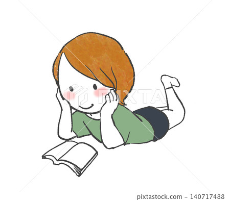 一個躺下來看書的女人 一個躺下來看書的女人 140717488