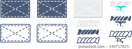 A set of materials that includes a rag and a wrung-out rag from which water drips. A set of materials that includes a rag and a wrung-out rag from which water drips. 140717625