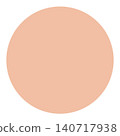 A simple beige circular shape that can be used as a background or icon base. 140717938