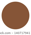 A simple brown circular shape that can be used as a background or icon base. 140717941