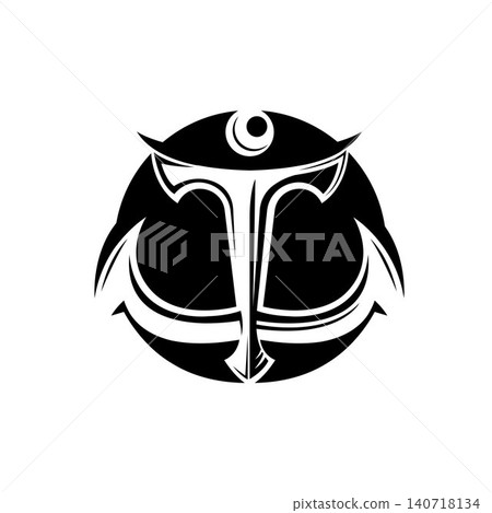 black circle TW LETTER HUMAN anchor logo vector icon design,for branding identity black circle TW LETTER HUMAN anchor logo vector icon design,for branding identity 140718134